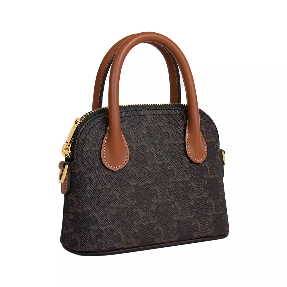 [5.5UPER DEALS] Triomphe Honorine Mini Model Handbag Tan