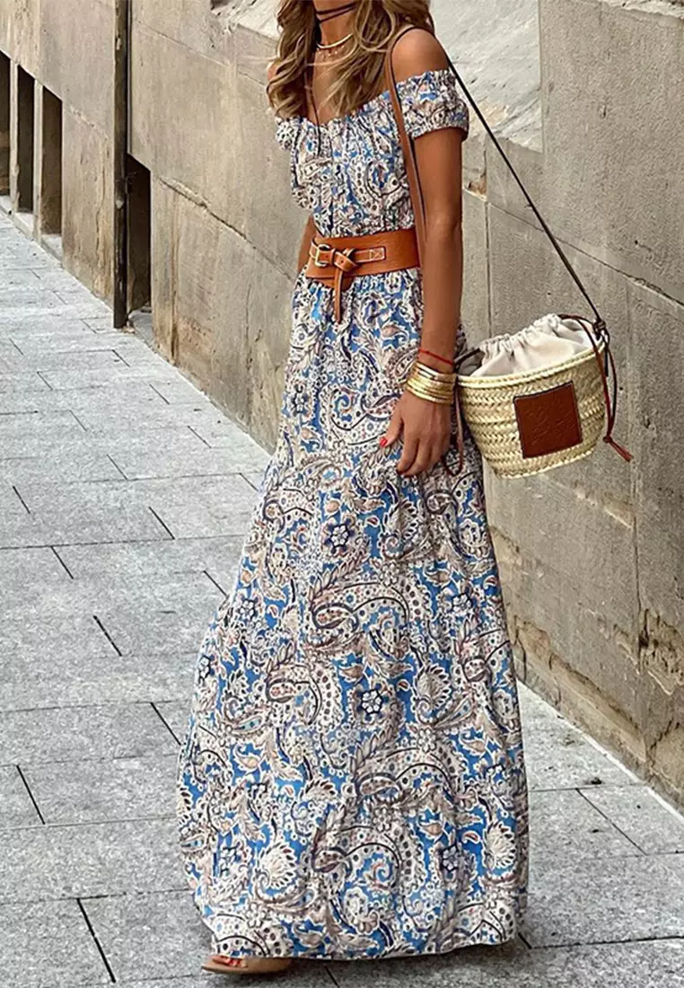 New fashionable short sleeved dress CA25042240BL