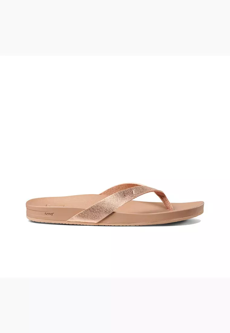 REEF Women Cushion Court Slides Rose Gold