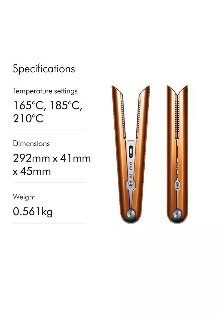 Dyson Corrale™ straightener (Bright Copper) | Cord-free | Flight-ready | Less frizz | travel friendly