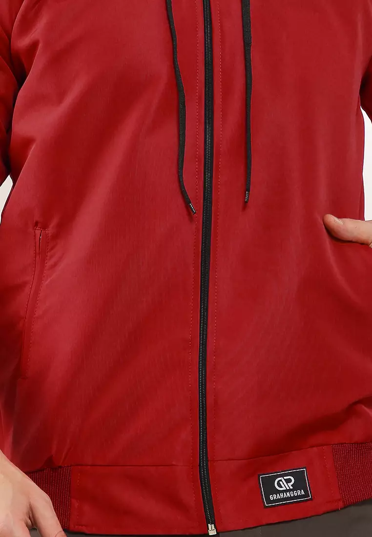 GRAHANGGRA Jaket Taslan Hoodie - Red