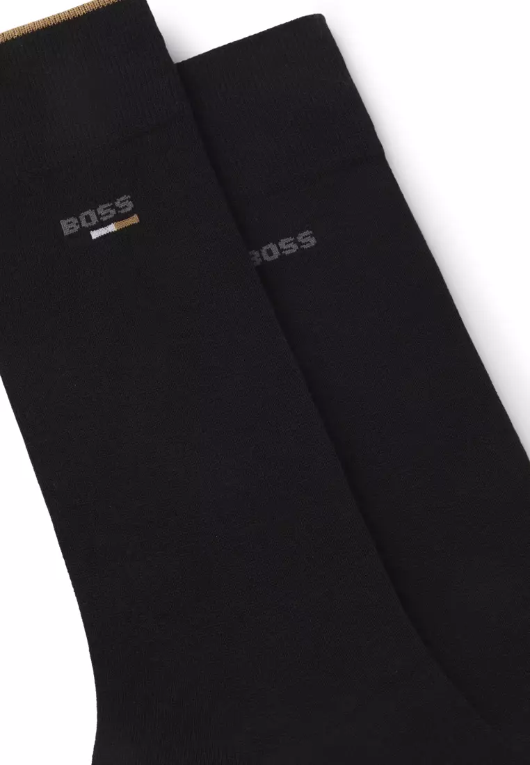 Regular Length Logo Crew Socks 2 Pack - BOSS Mainline