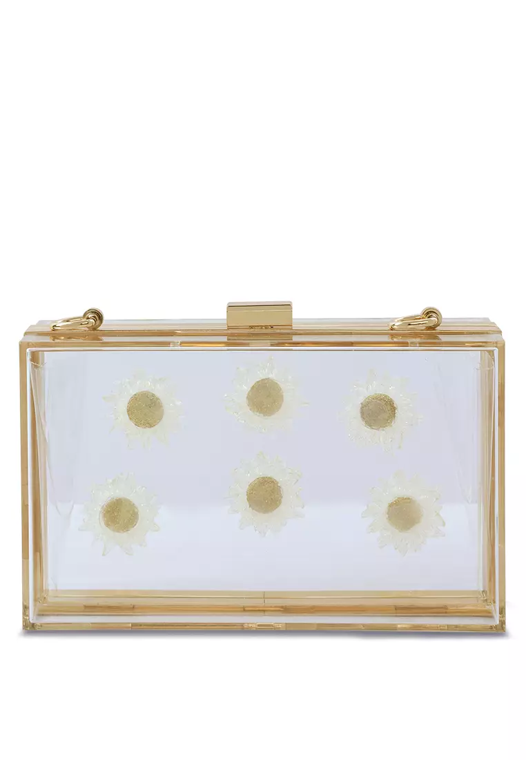 Transparent discount clutch zara