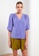 LC WAIKIKI purple V Neck Plain Tencel Women's Shirt 0D982AA2D71327GS_1