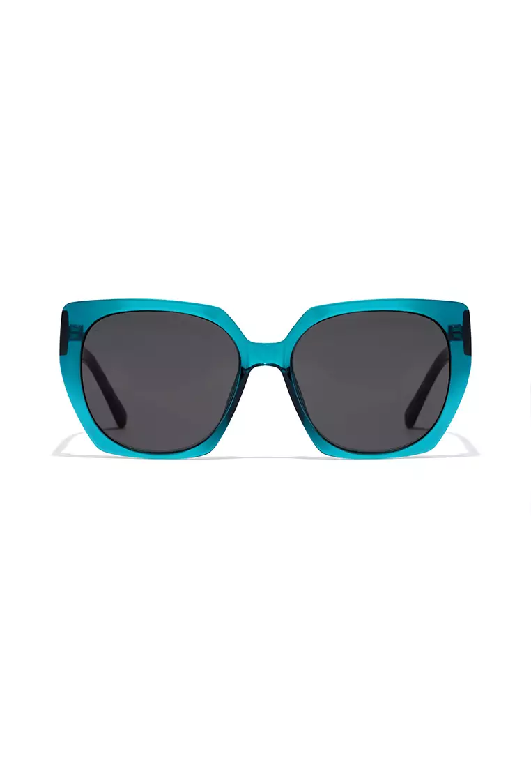 HAWKERS Blue Dark Eco Boujee Sunglasses For Women, Female. Official Product Designed In Spain