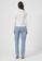 French Connection white Reina Ribbed Jersey Top 22D41AAFF4B690GS_3