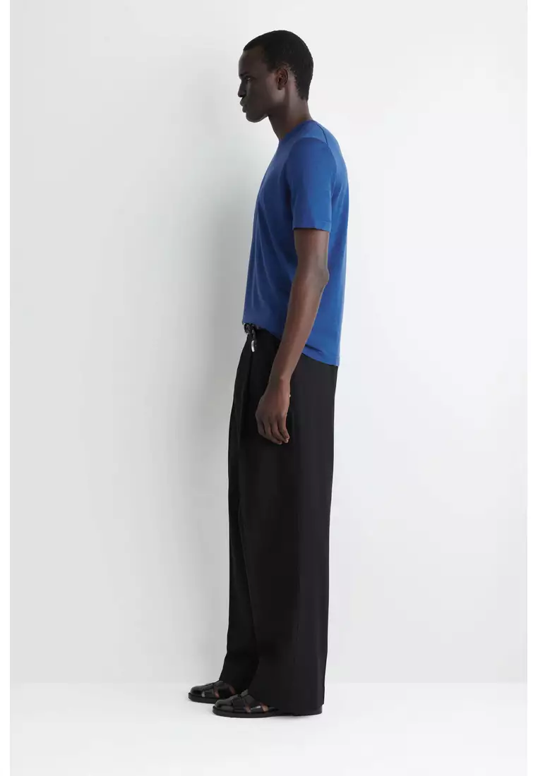 SLIM KNITTED SILK T-SHIRT