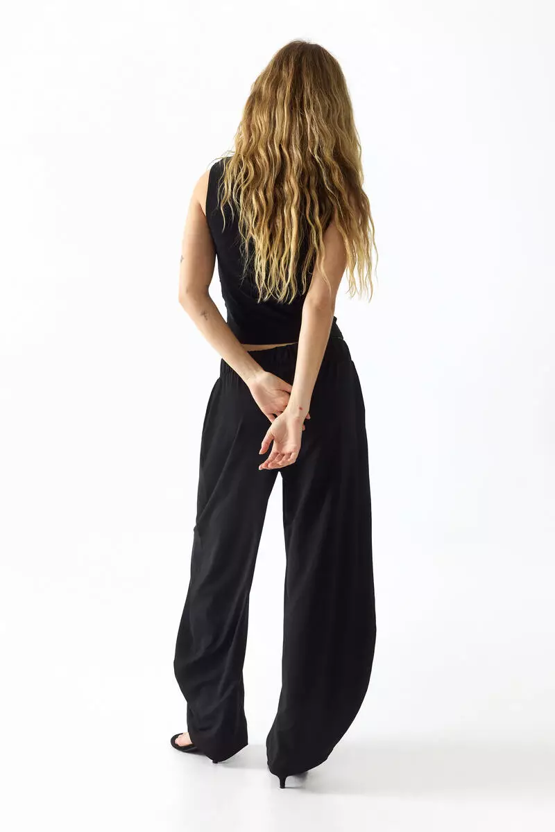 Jersey balloon trousers