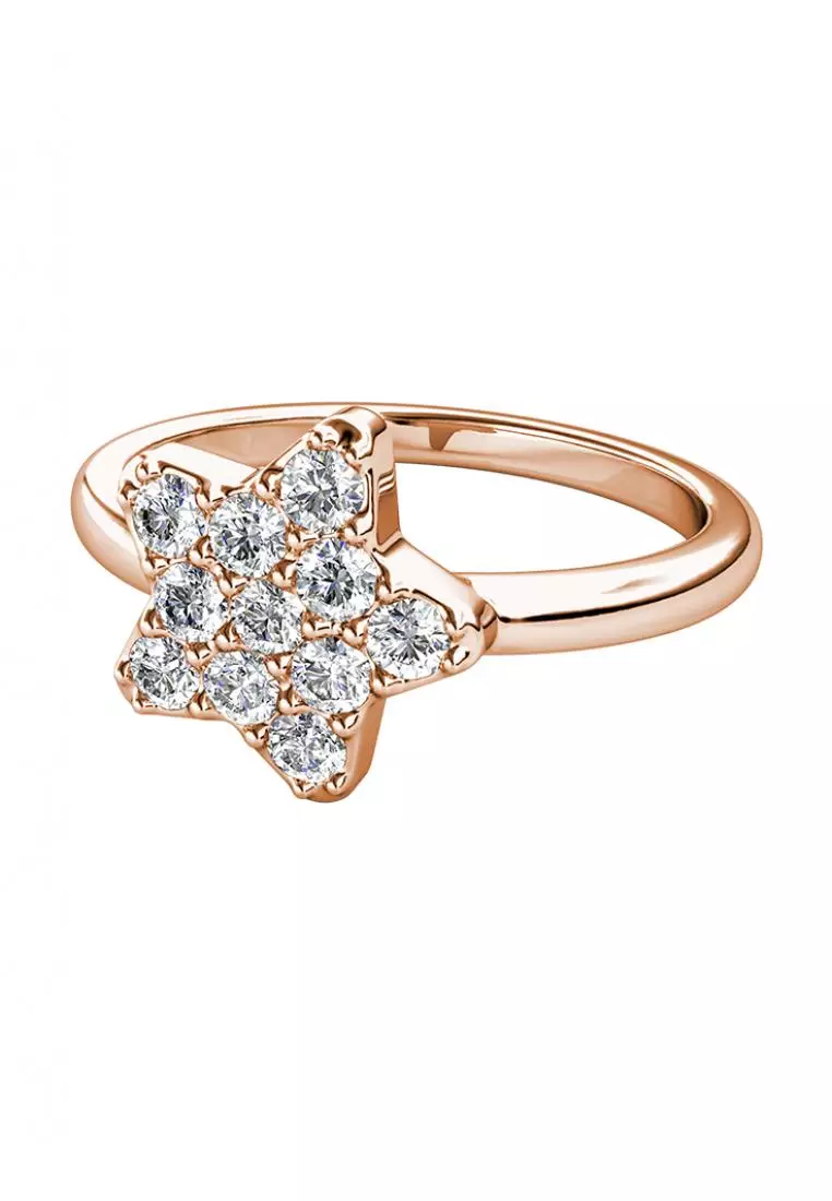 Star Blitz Ring RG - Cincin Crystal by Her Jewellery