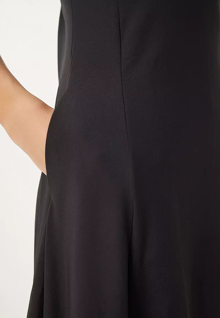 Pocket Summer Flared Midi Dress