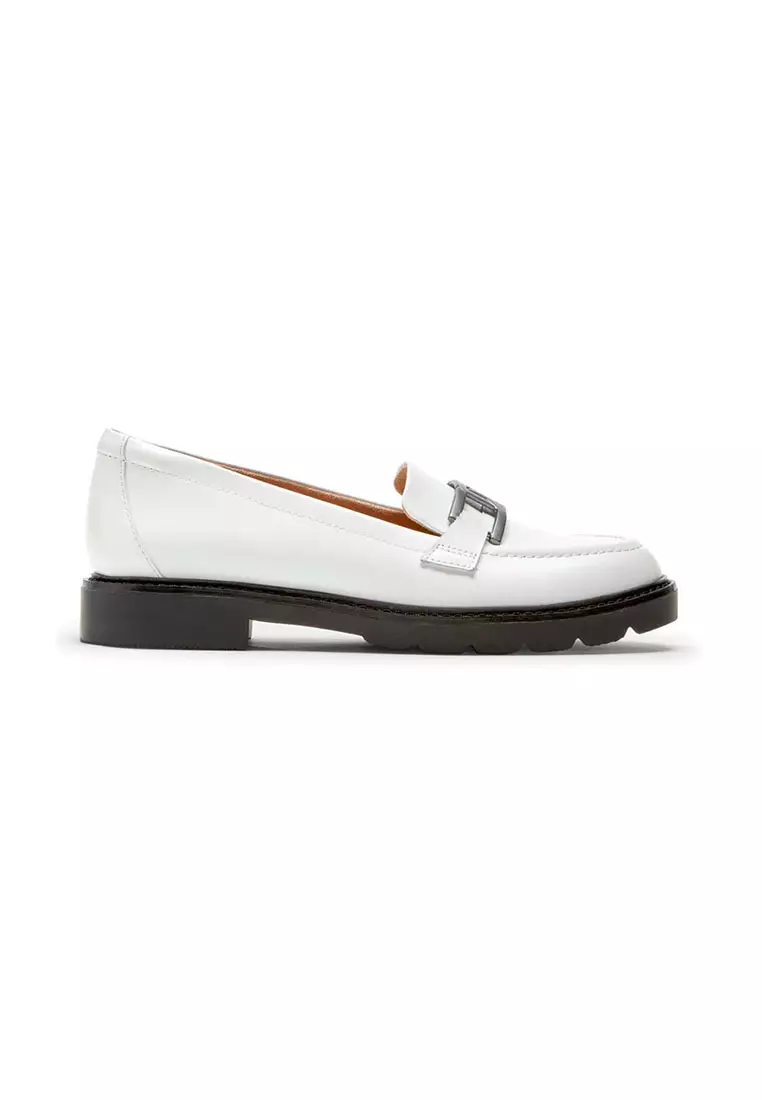 Rockport Kacey Women Chain Loafer White Leather
