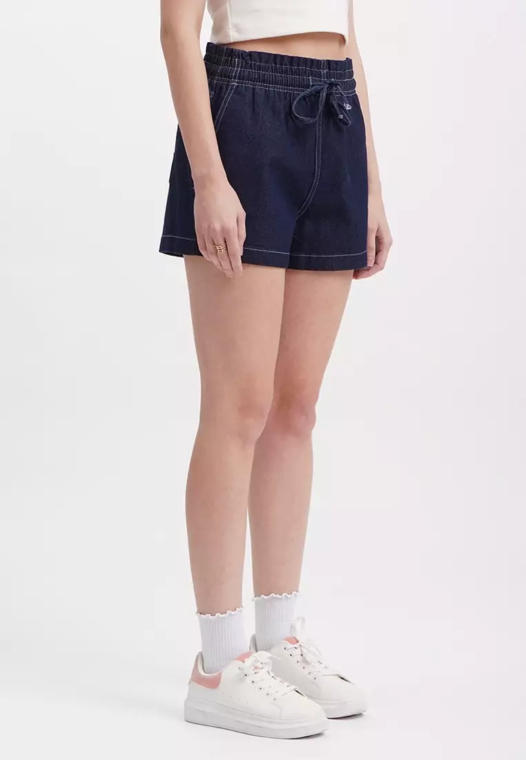 Penshoppe denim top shorts for women