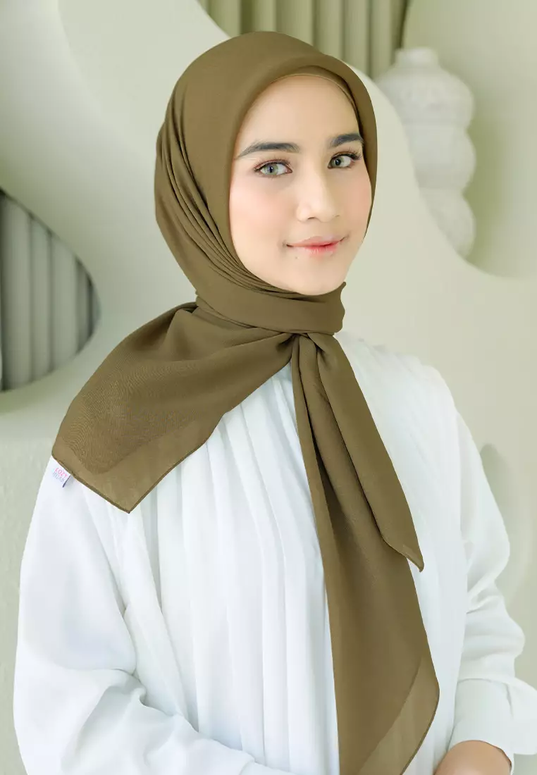 Polly Cotton (Hijab Segiempat Bella Square) Millitary