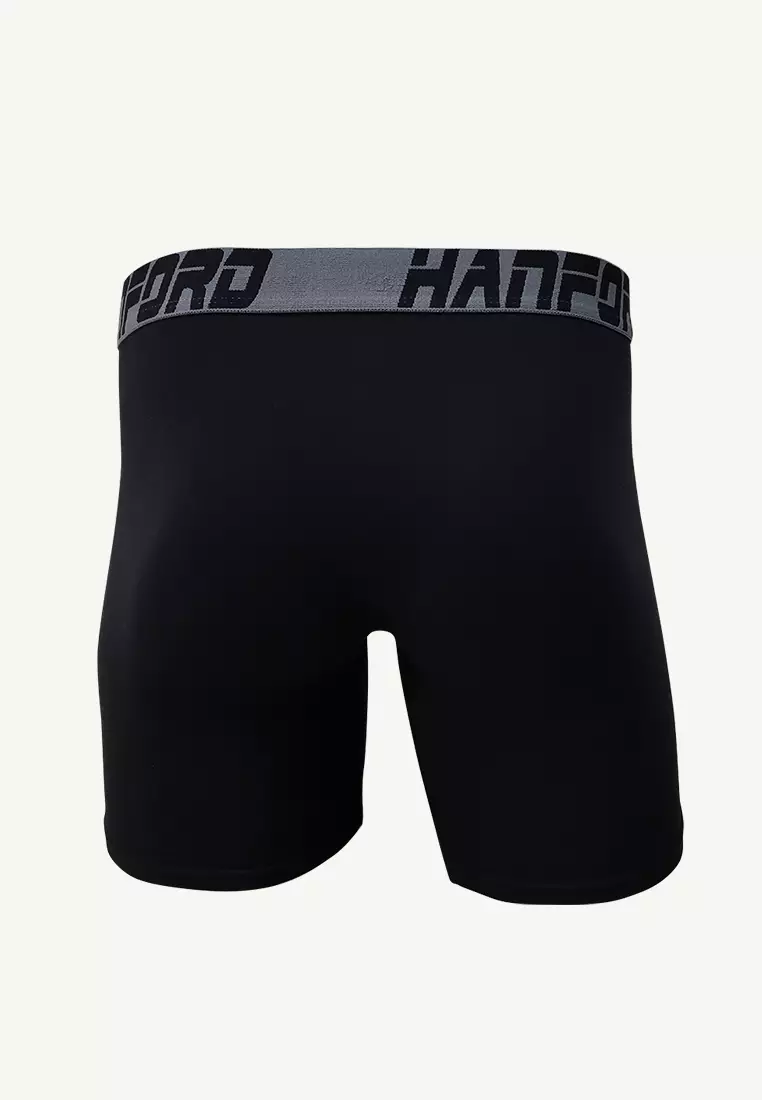 Athletic Men Compression Boxer Shorts Chase - Black (SinglePack)