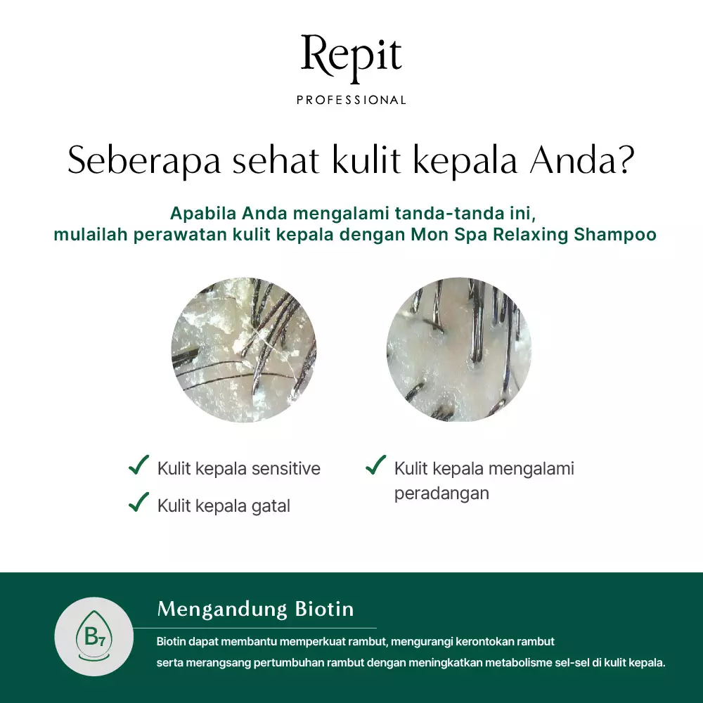 Repit Amazon Story Monspa Relaxing Shampoo - Shampoo Kulit Kepala Berminyak / Ketombe Basah / Rambut Rontok (Rambut Diwarnai)