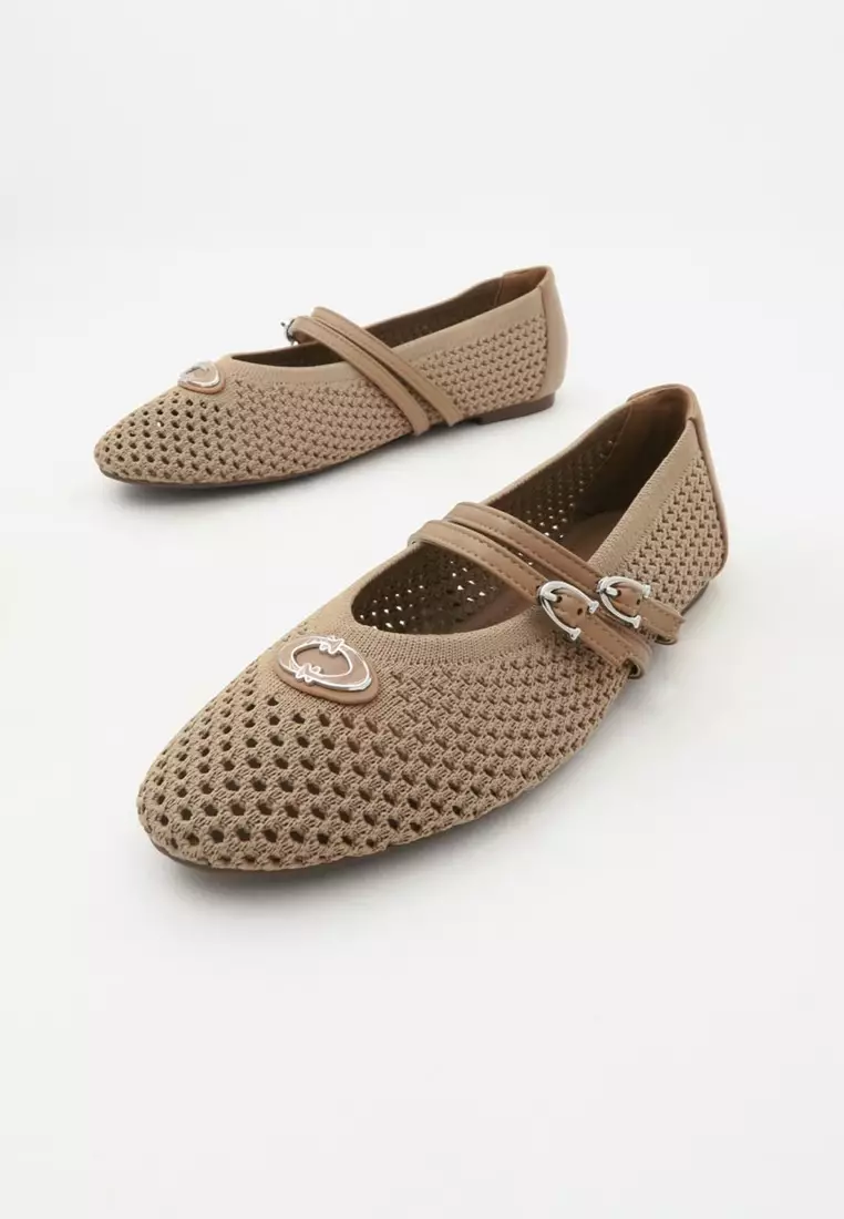 Slide On Flat Ballerinas