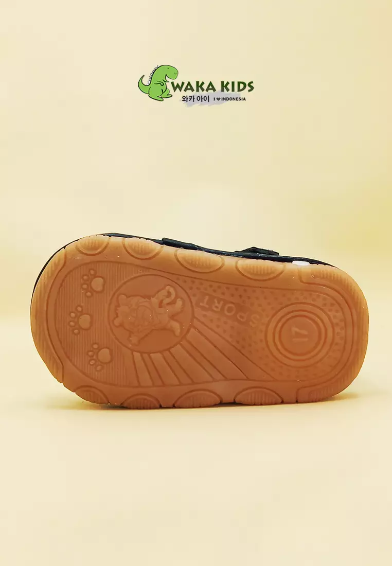 Wakakids Sepatu Sandal Bayi Prewalker Anak Laki Laki dan Perempuan Bunyi Cit Cit Full Bear Import Venrz Hitam