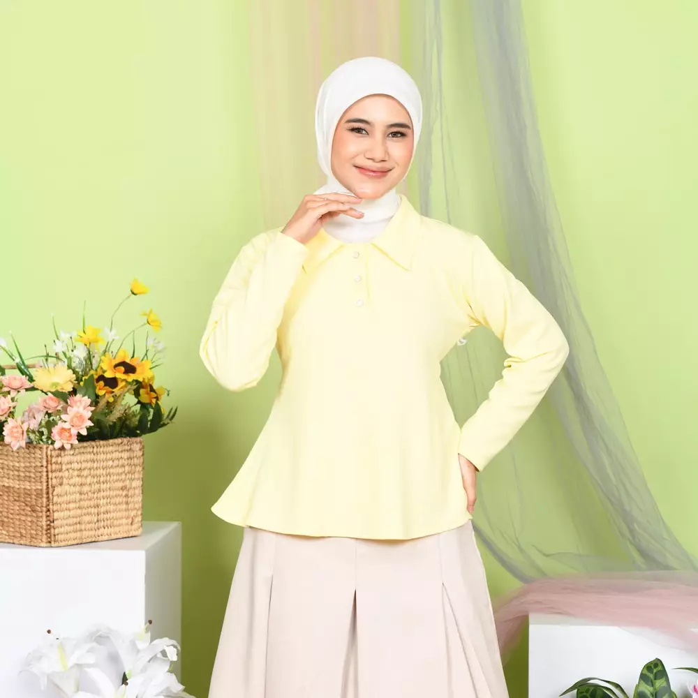 Rara Knit Top Slimfit - Soft Yellow M19894 R62S5