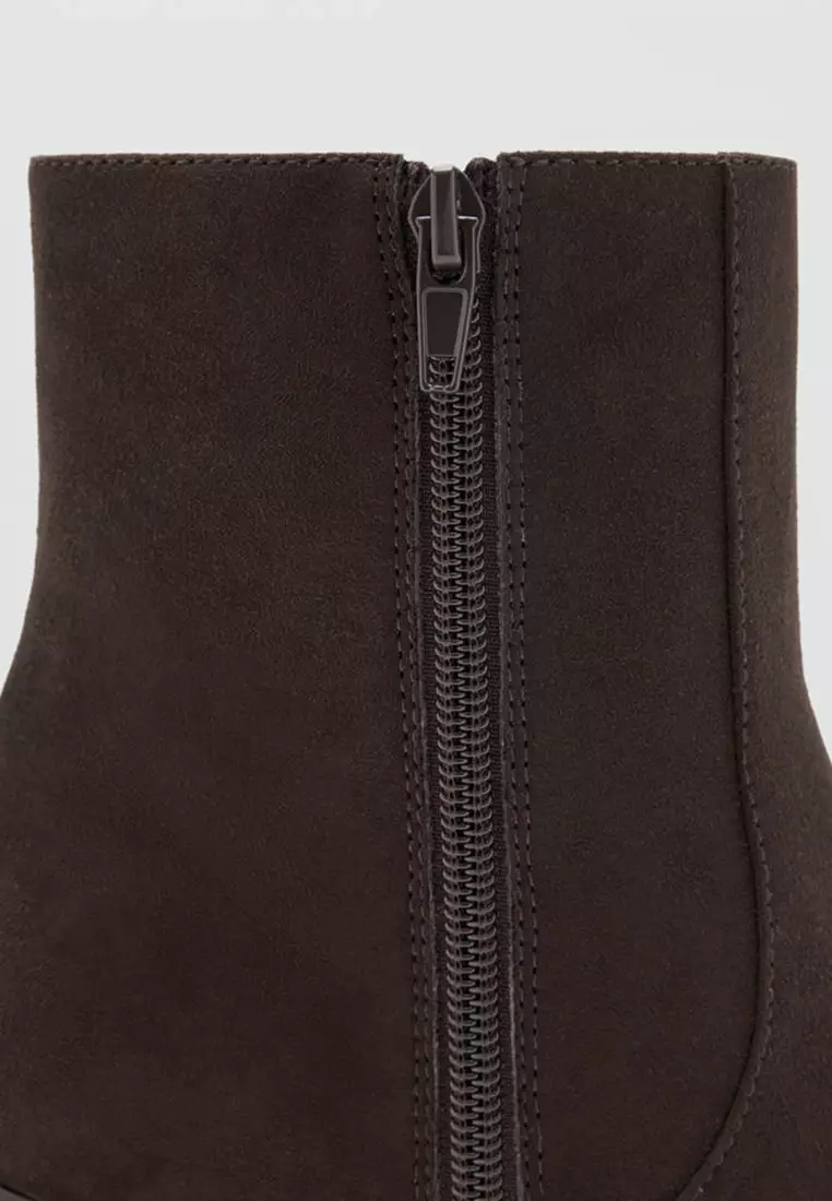 Pointed Heeled Ankle Boots