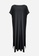 ROSARINI black Side Split Dress FED9DAAE315FFEGS_1