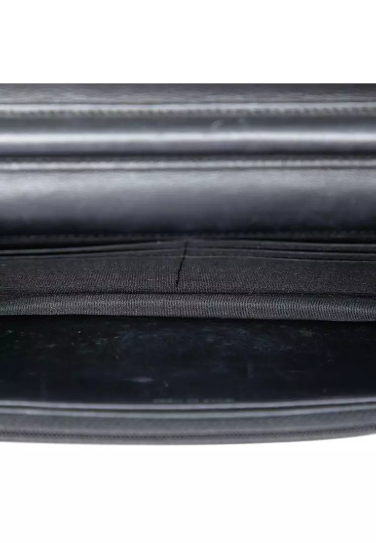 Pre-Loved Chanel Quilted Lambskin Boy Wallet On Chain