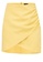 ZALORA BASICS yellow Basic Wrap Ruched Mini Skirt 2925EAACAD6E2DGS_5