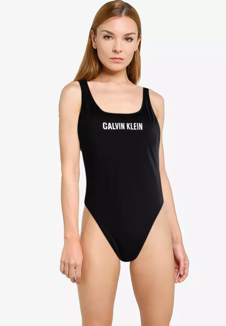 Calvin klein cheeky scooped sale one piece