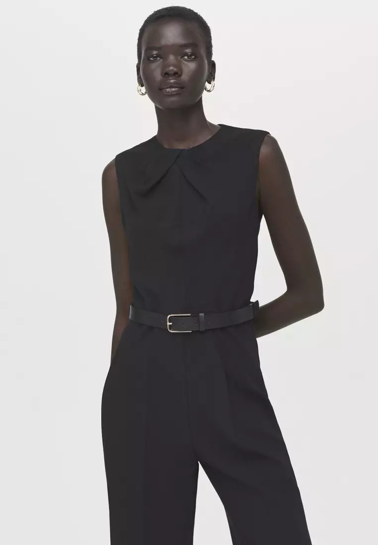 Jumpsuit With Draped Detail Belt