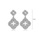 Glamorousky white Fashion Simple Four-leafed Clover Earrings with Cubic Zirconia 869E5ACC5B606CGS_2