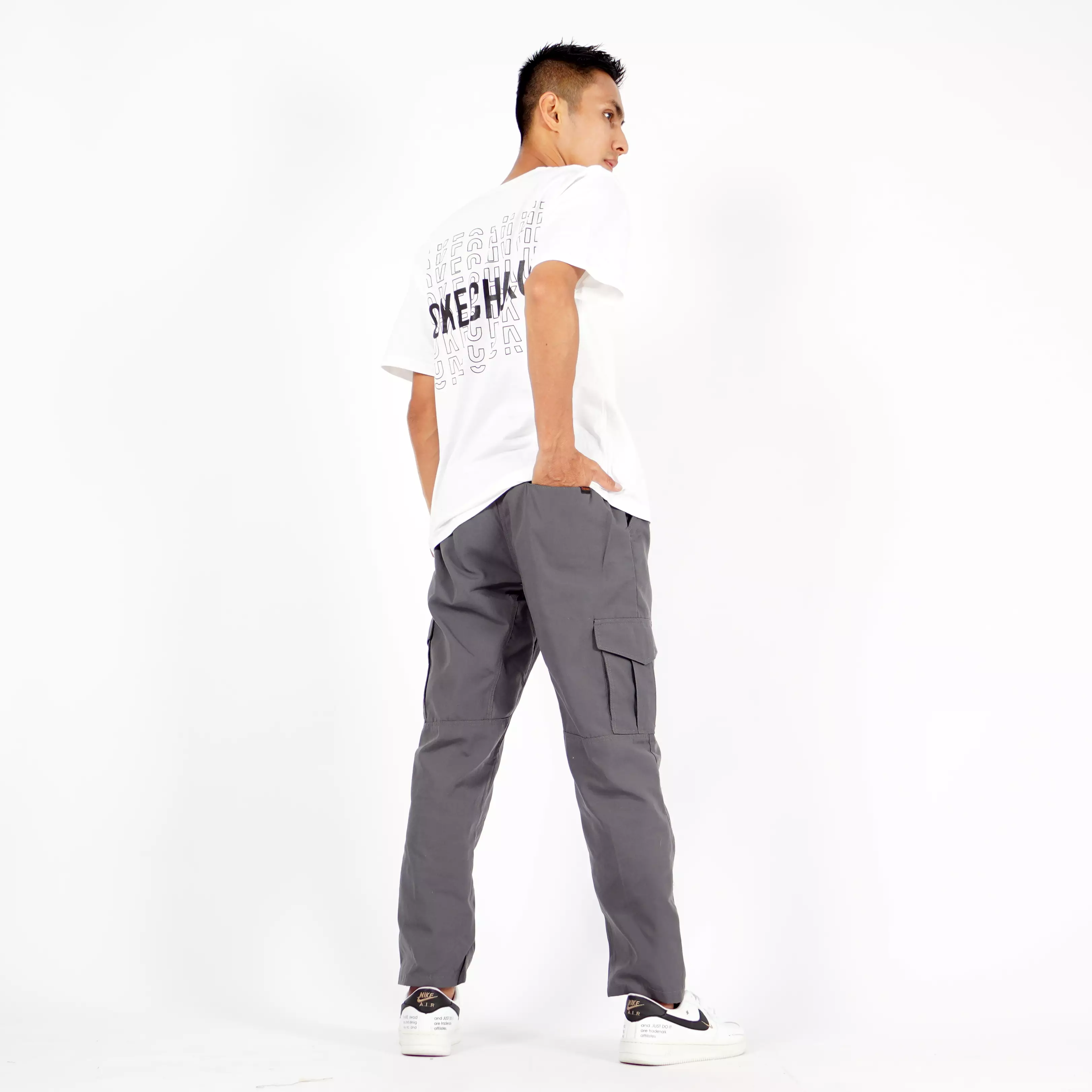  DENNY Celana Cargo Pria Celana Tactical Cargo Pants Pria - ABU