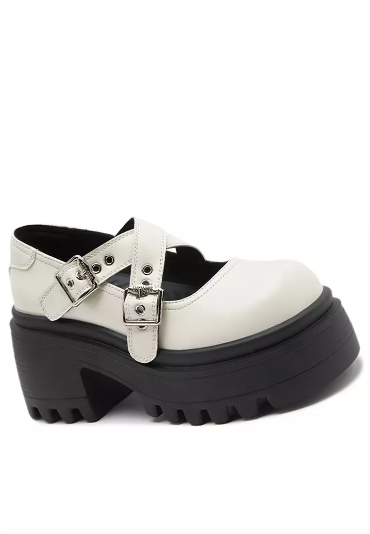 Discount on Twenty Eight Shoes  shoes - SKU: Cross Buckle Strap Leather Mary Jane Shoes MZ0372