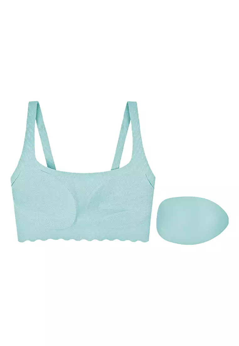 Sloggi ZERO Feel Bliss Top Bra for Women- Misty Turquoise
