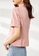 OUNIXUE pink Topstitched Lapel Jacket F48F4AAFD4E7D4GS_2
