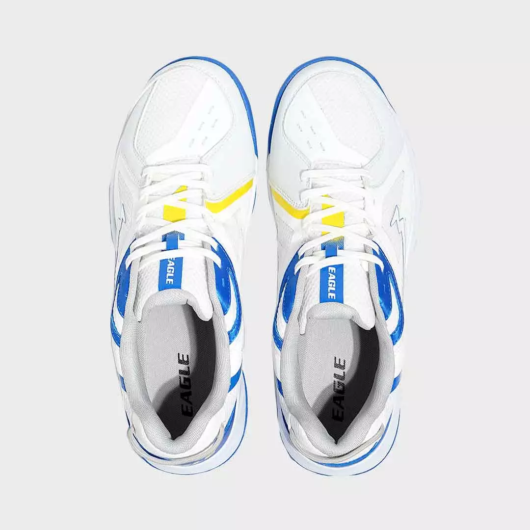 Eagle Sepatu Badminton FlowLine - PUTIH/MULTIWARNA