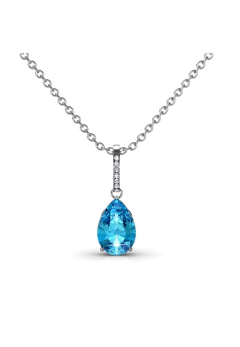 Her Jewellery blue Her Jewellery Dew Drop Pendant (Blue) with Premium Grade Crystals from Austria HE581AC0RENBMY_1
