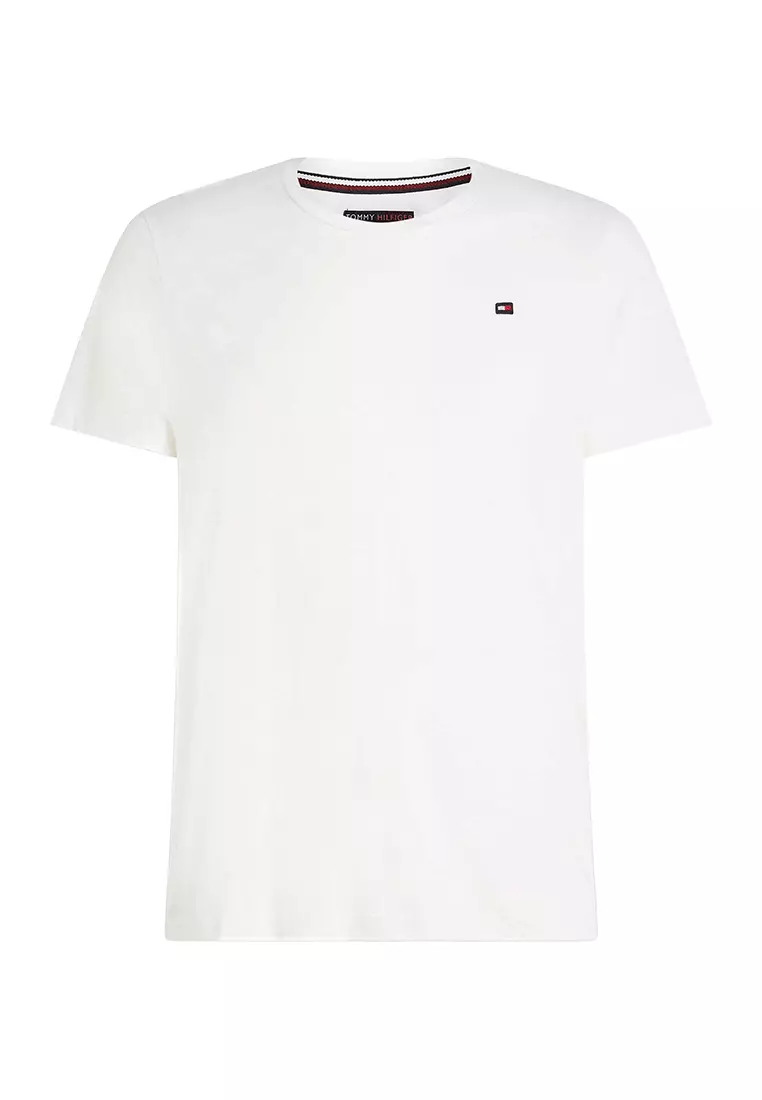 Tommy Hilfiger Bold Global Stripe Tipping T-shirt - White