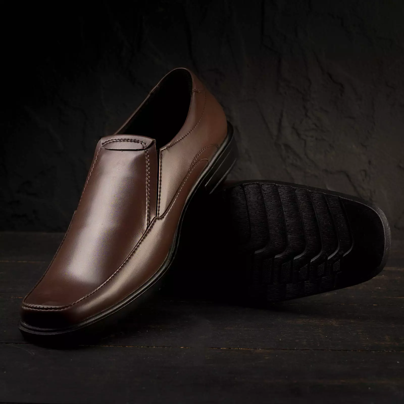 PAULMAY - Sepatu Formal Casual Pria Wina 77 Brown