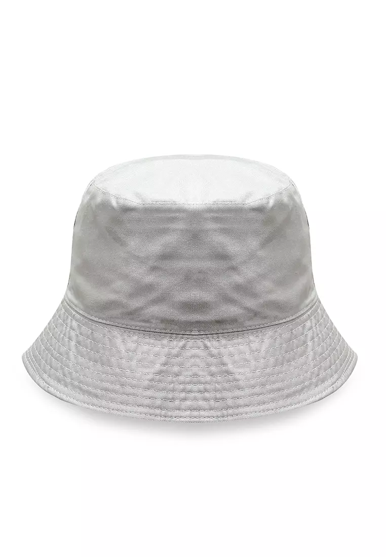 Zorke Bucket Hat Pria Casual Stylish Plain Material Cotton ORIGINAL - Grey