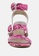 Rag & CO. pink Stacked Heel Snake Print Sandal 06EBCSH9F6CB2FGS_4