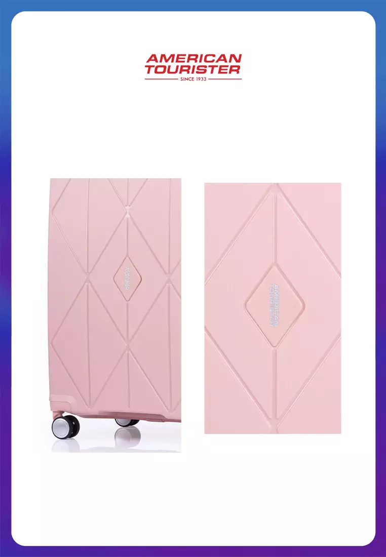 American Tourister Koper Hardcase Argyle Medium 25 Inch EXP TSA V2 - Antique Pink