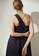 SALIENT LABEL blue and navy Asteria Tie-back Midi Dress in Midnight Navy 0E9A1AA60A911FGS_2