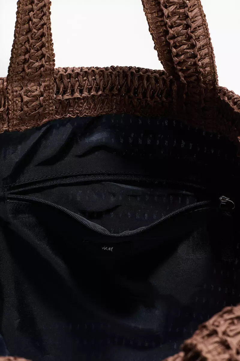Straw tote bag