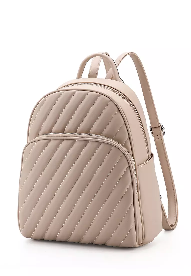 GYKACO LEIKA Beige - Tas Ransel Wanita - Fashion Backpack (IMPORT)