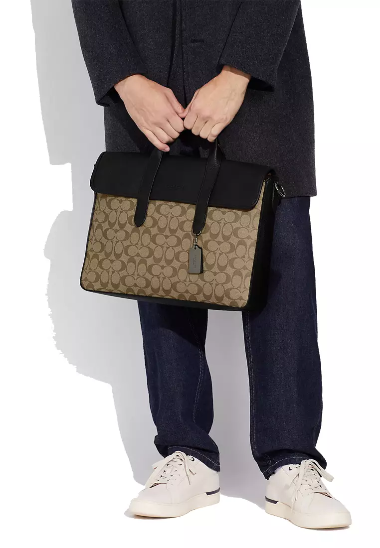 Coach tech portfolio deals in signature canvas
