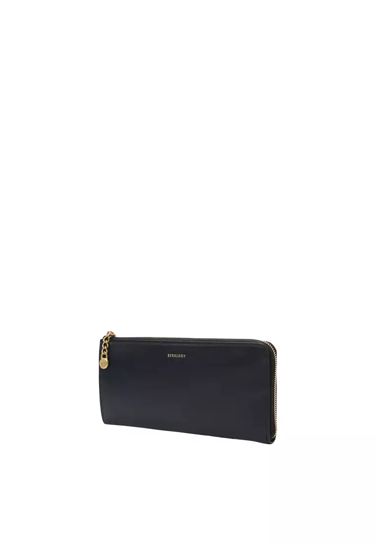 L-Zip Long Wallet - Black