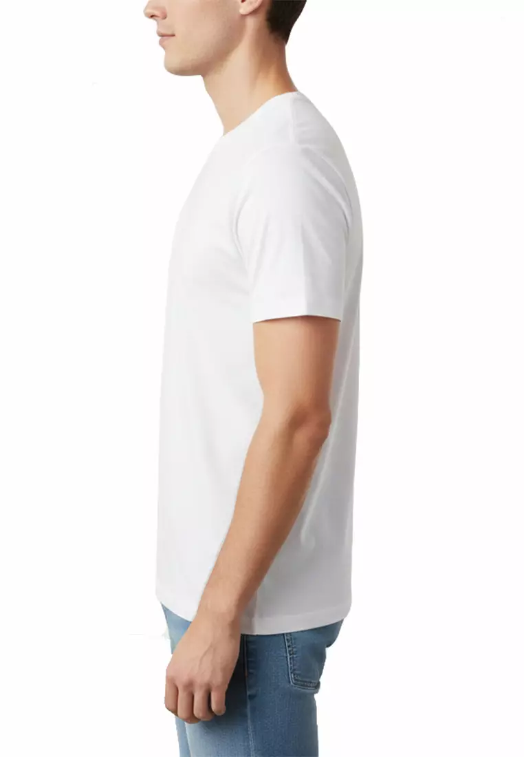 PC5129-1 T'SHIRT ROUND NECK BAMBOO ( PUTIH )