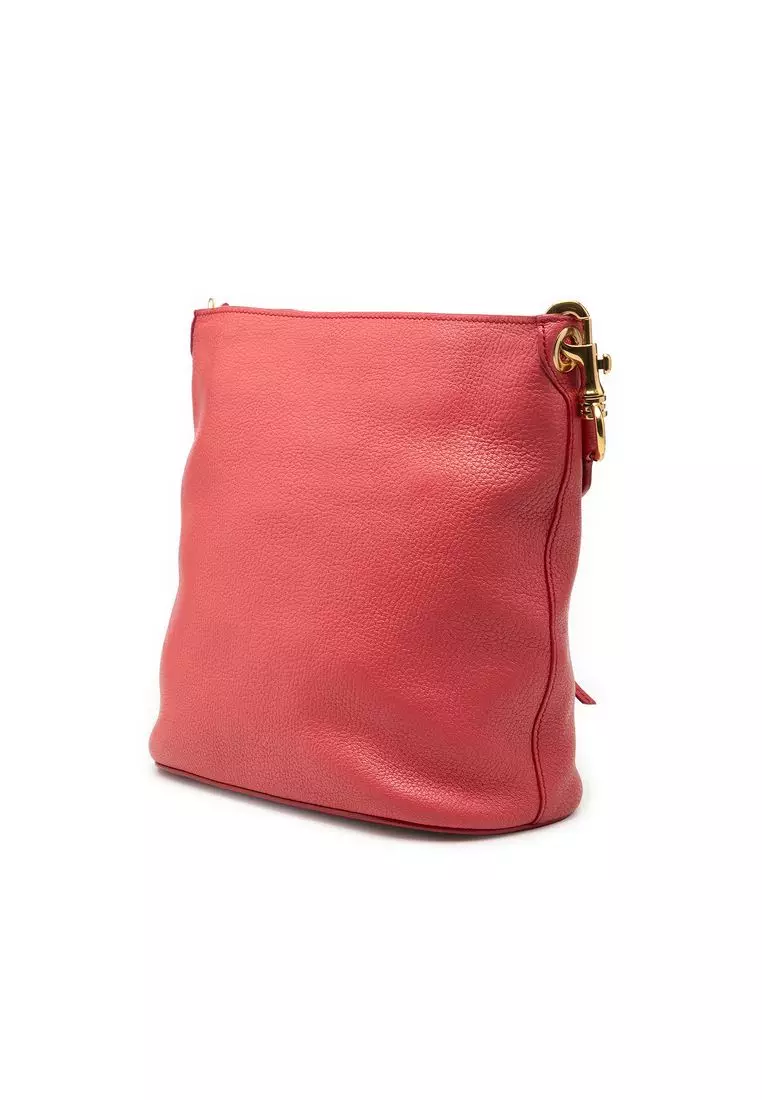 Pre-Loved Miu Miu Goatskin Madras Crossbody