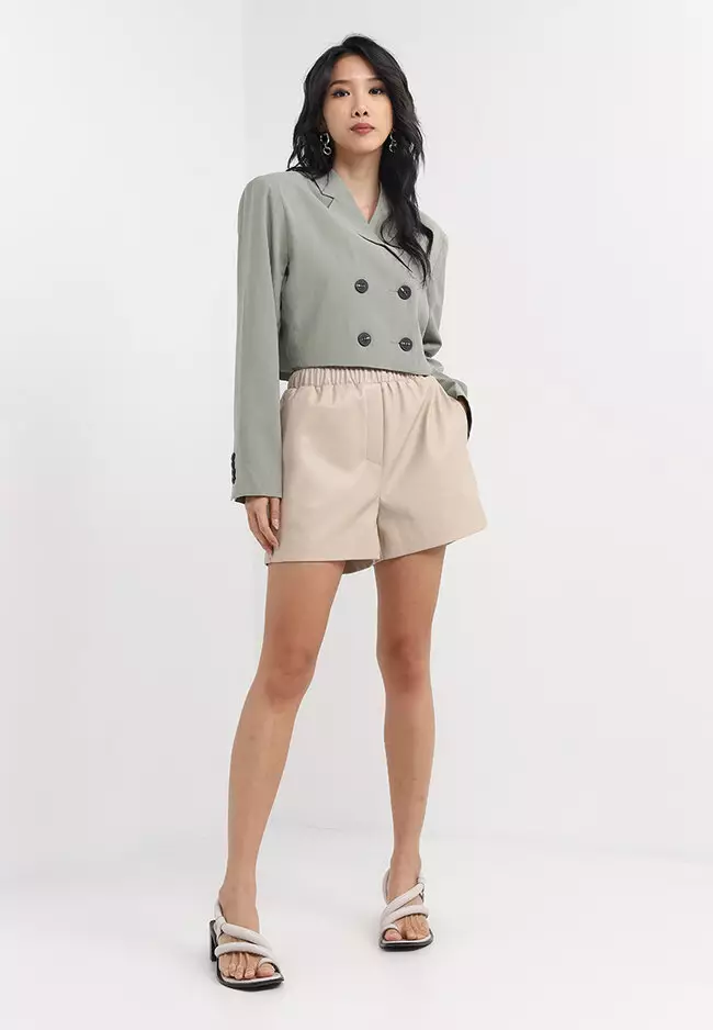 TOPSHOP Topshop super crop blazer ZALORA