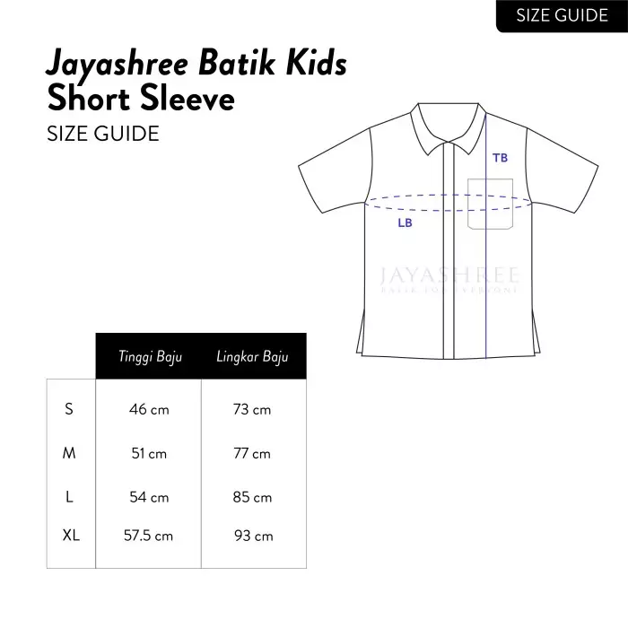 Batik Kids Kistna Blue Kemeja Batik Anak Lengan Pendek (anak)