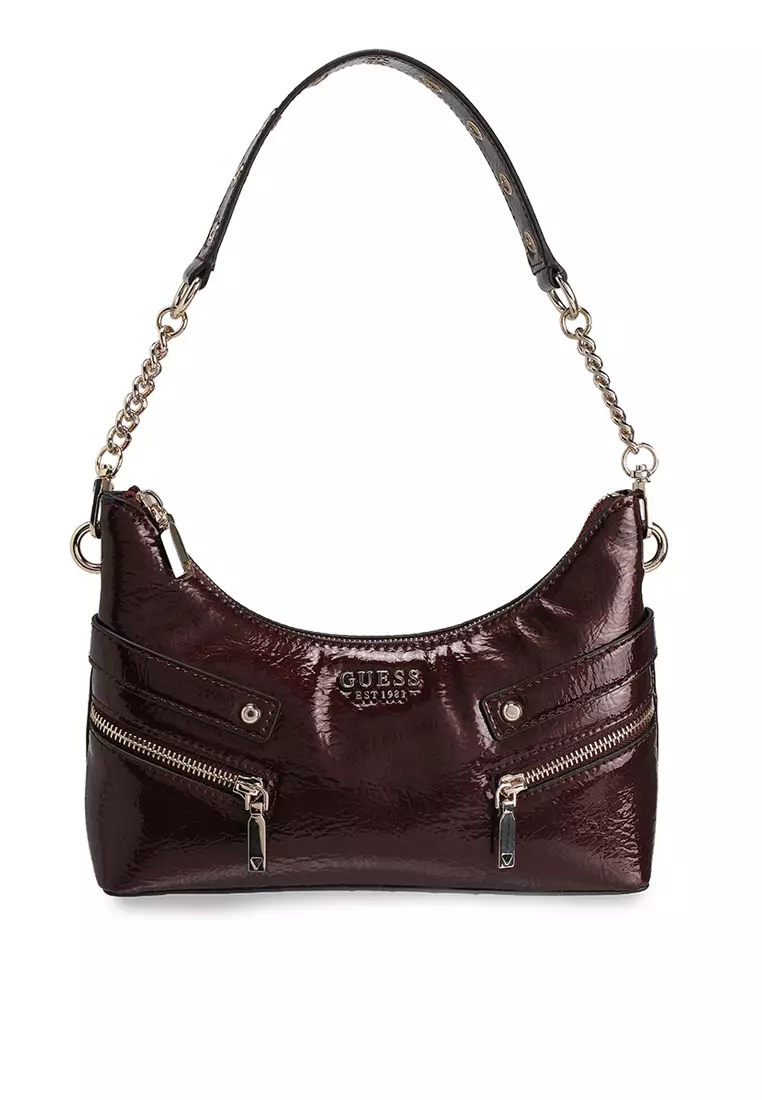 安心の追跡有★GUESS Trissa ロゴ Top Zip Shoulder Bag Guess Trissa Top Zip Shoulder Bag | David Jones